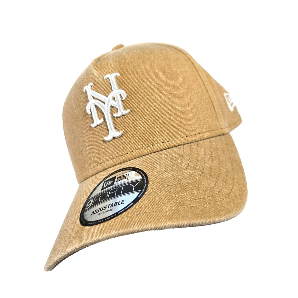 New York Yankees New Era 9Forty A-Frame Tan Snapback Hat NWT